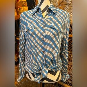 Vintage NWT 80s designer Paolo Santini boho silk blouse